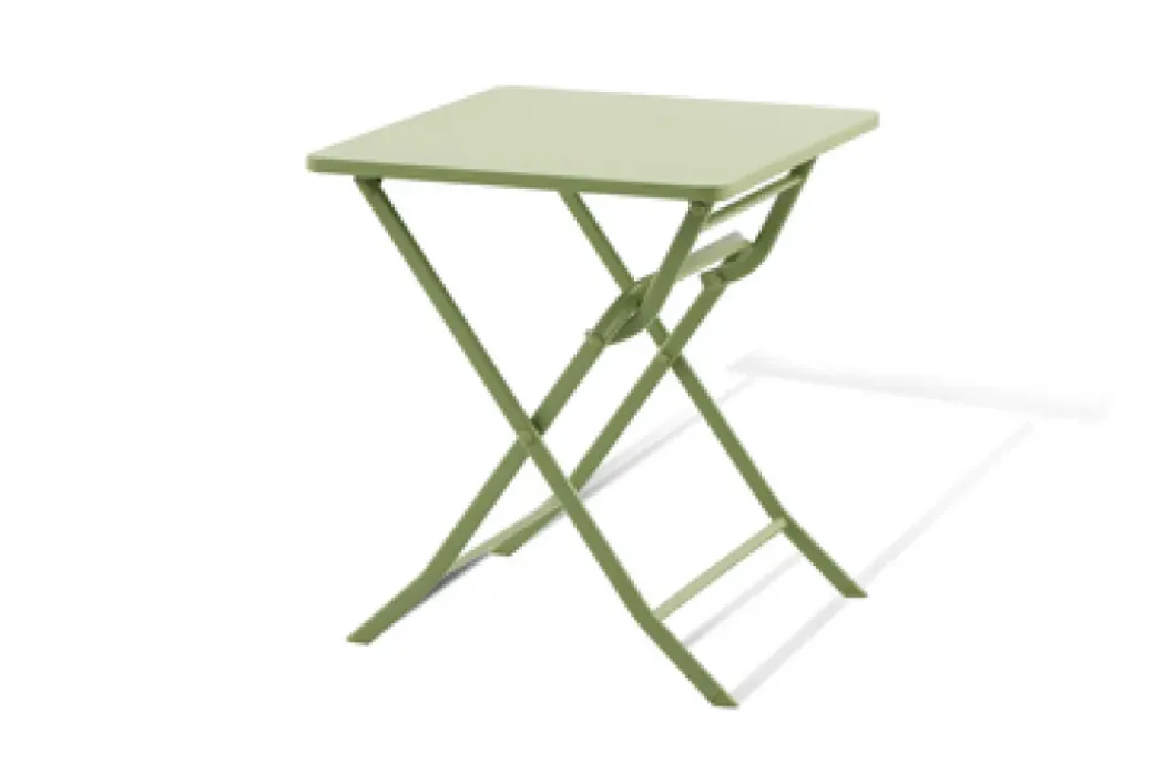 Brico Tuintafels-Central Park Tuintafel Stacy Inklapbaar Groen 60X60Cm