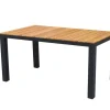 Brico Tuintafels-Central Park Tuintafel Teak/Aluminium 152X90Cm