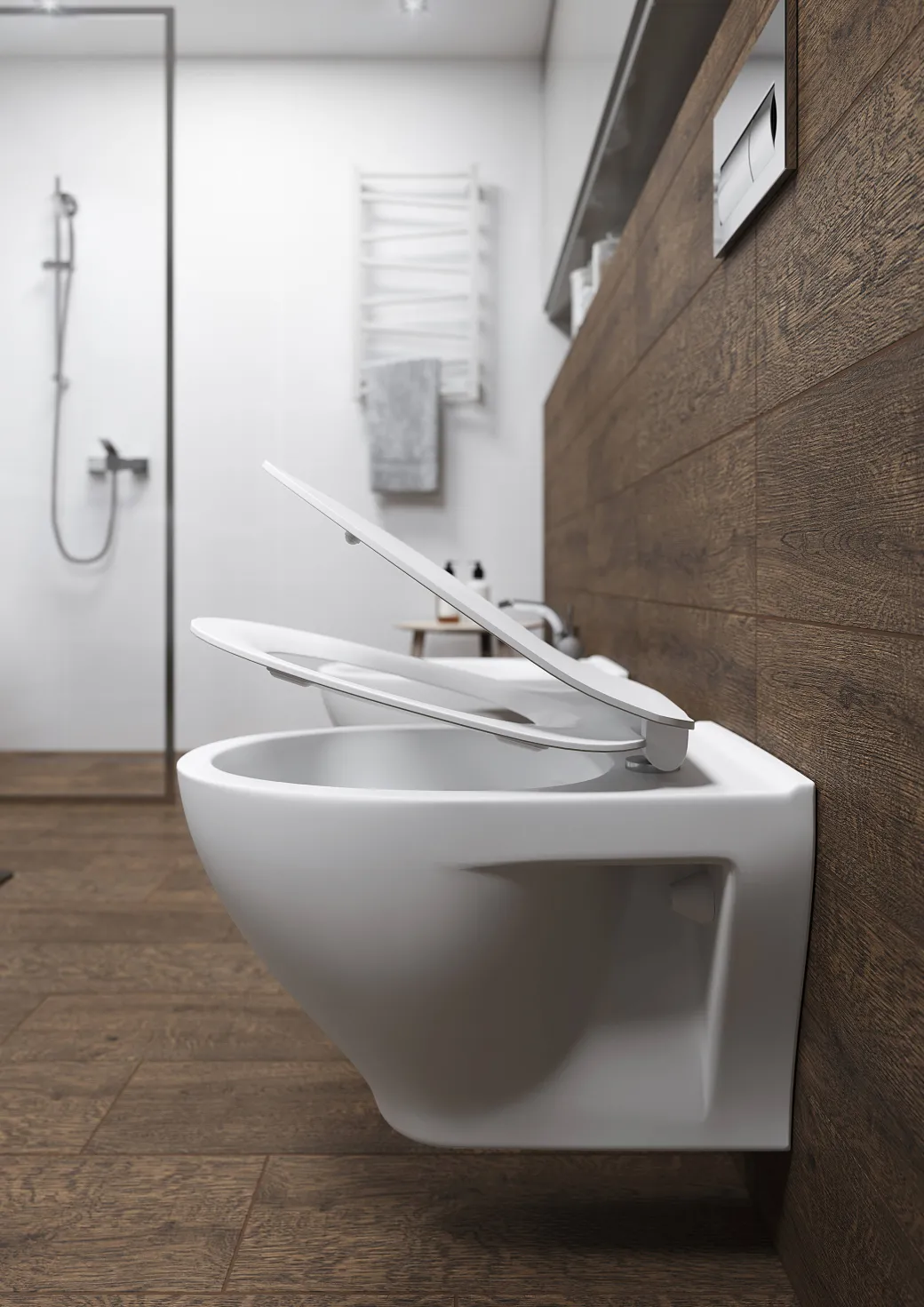 Cersanit Hangtoilet Moduo Wit | Soft-Close & Quick Release Toiletzitting | Randloos Toiletpot|Brico Clearance
