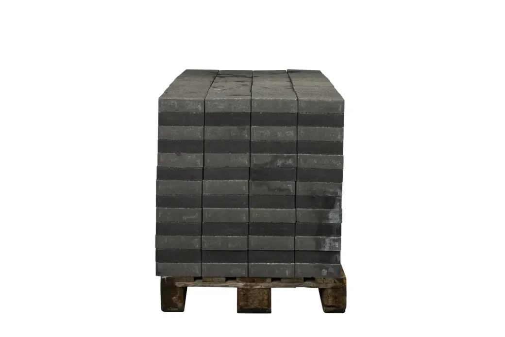 Brico Stenen En Klinkers-Coeck Getrommelde In-Line Klinker Grijs-Zwart 20X20X6Cm 312St