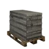 Brico Stenen En Klinkers-Coeck Getrommelde In-Line Klinker Grijs-Zwart 20X5X6Cm 936St