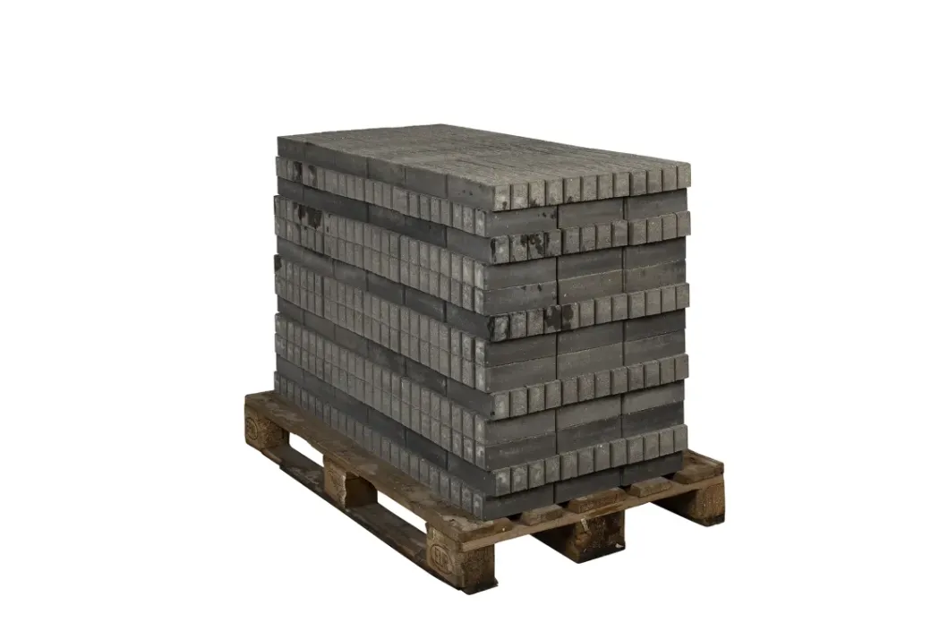 Brico Stenen En Klinkers-Coeck Getrommelde In-Line Klinker Grijs-Zwart 20X5X6Cm 936St