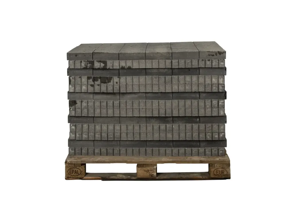 Brico Stenen En Klinkers-Coeck Getrommelde In-Line Klinker Grijs-Zwart 20X5X6Cm 936St