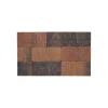 Brico Stenen En Klinkers-Coeck Kassei Bruin-Zwart In-Line Getrommeld 15X15X6Cm