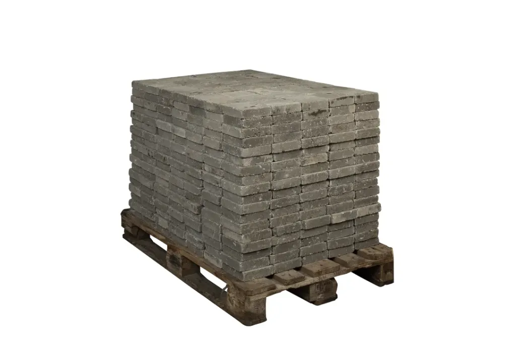 Brico Stenen En Klinkers-Coeck Kassei Grijs Getrommeld 15X15X4Cm 630 Stuks + Palet 3004837
