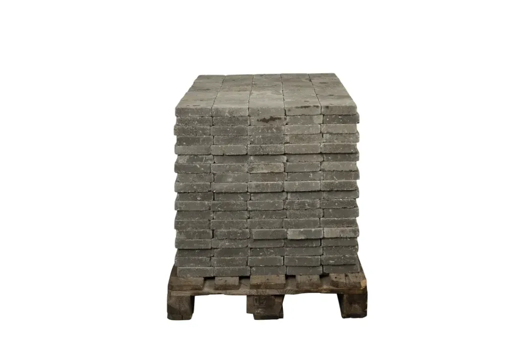 Brico Stenen En Klinkers-Coeck Kassei Grijs Getrommeld 15X15X4Cm 630 Stuks + Palet 3004837