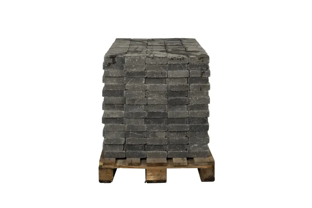 Brico Stenen En Klinkers-Coeck Kassei Grijs-Zwart Getrommeld 15X15X5Cm 525 Stuks + Palet 3004837