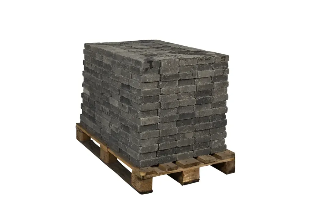 Brico Stenen En Klinkers-Coeck Kassei Grijs-Zwart Getrommeld 15X15X5Cm 525 Stuks + Palet 3004837