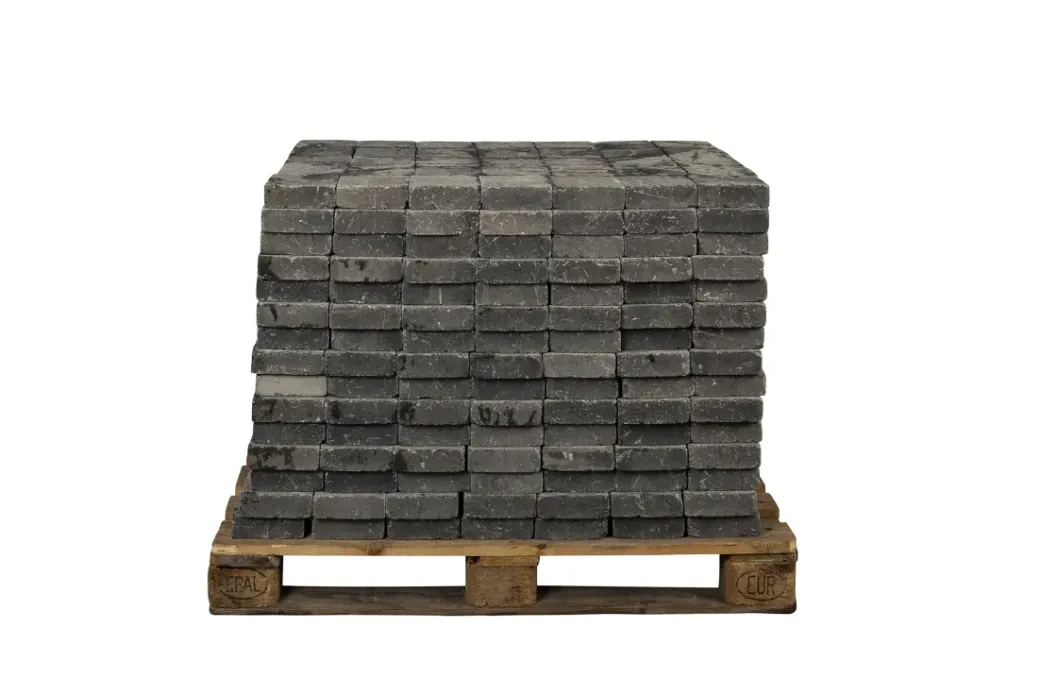 Brico Stenen En Klinkers-Coeck Kassei Grijs-Zwart Getrommeld 15X15X5Cm 525 Stuks + Palet 3004837