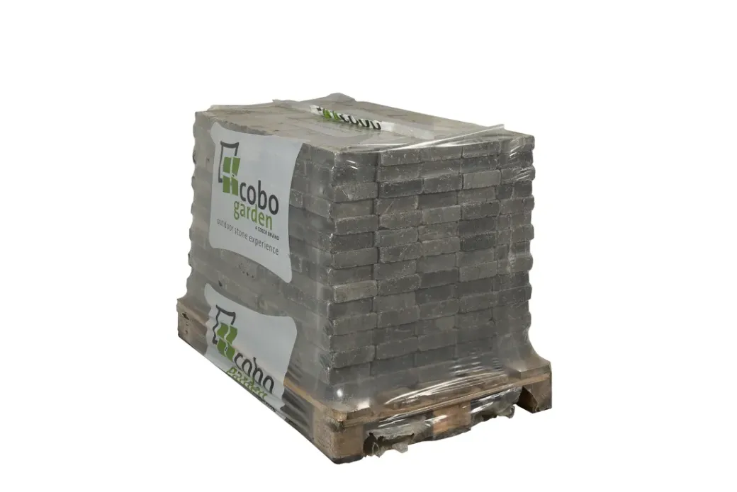 Brico Stenen En Klinkers-Coeck Kassei Grijs-Zwart Getrommeld 15X15X5Cm 525 Stuks + Palet 3004837