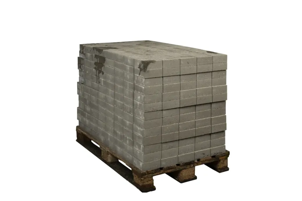 Brico Stenen En Klinkers-Coeck Kassei In-Line Grijs Getrommeld 15X15X6Cm 520 Stuks + Palet 3004837