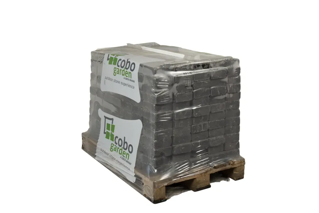Brico Stenen En Klinkers-Coeck Kassei Zwart Getrommeld 15X15X6Cm 420 Stuks + Palet 3004837