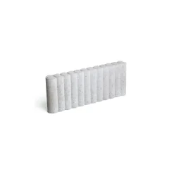 Brico Opsluitbanden & Boordstenen-Coeck Palissade Boordsteen Rond Grijs 50X20X6Cm