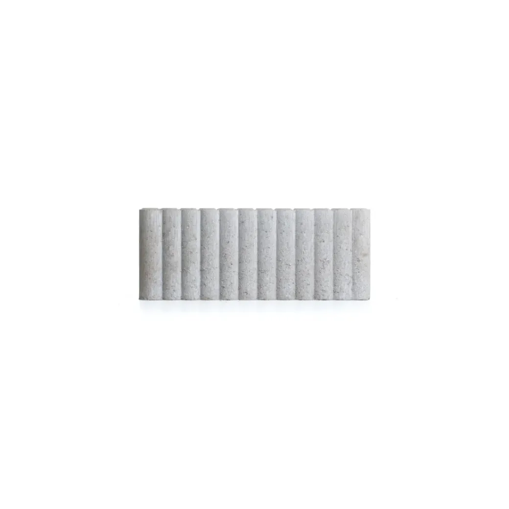 Brico Opsluitbanden & Boordstenen-Coeck Palissade Boordsteen Rond Grijs 50X20X6Cm