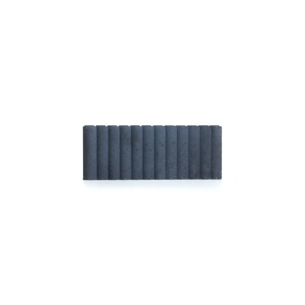 Brico Opsluitbanden & Boordstenen-Coeck Palissade Boordsteen Rond Zwart 50X20X6Cm