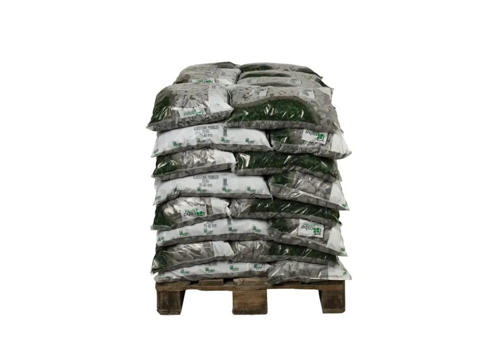 Brico Grind-Coeck Siergrind Bluestone Pebbles 20-40Mm 20Kg 56 Stuks + Palet 3004837