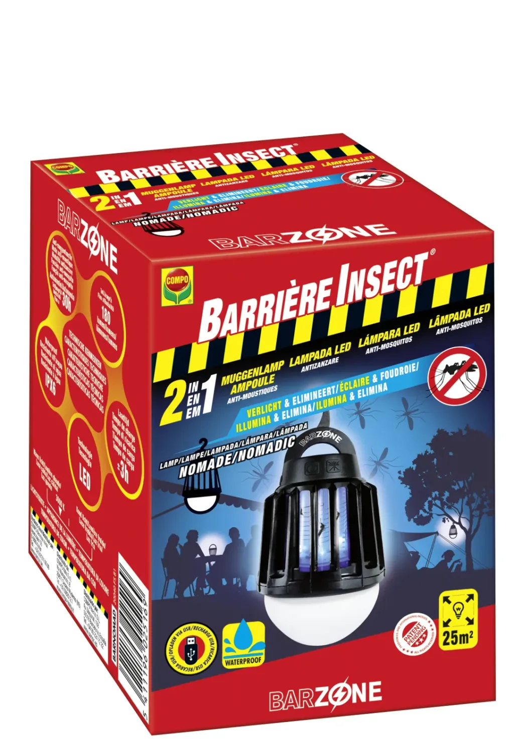 Brico Ongediertebestrijding-Compo Barriere Insect Nomade-Lamp 1 Stuk