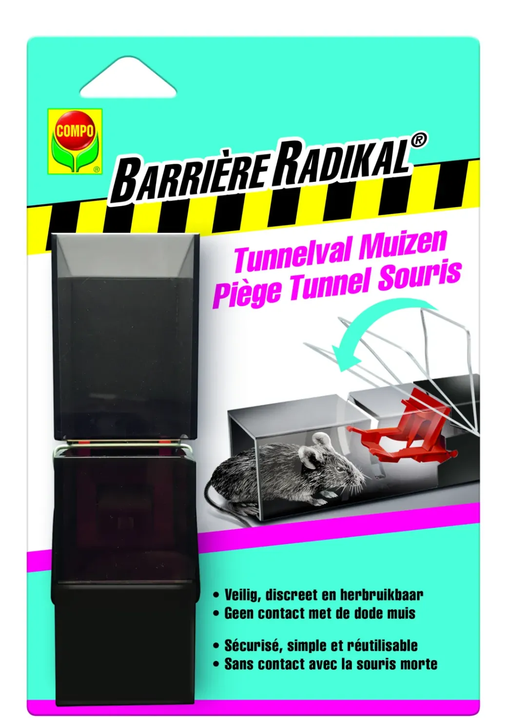 Brico Ongediertebestrijding-Compo Barriere Radikal Tunnelval Muizen 1 Stuk