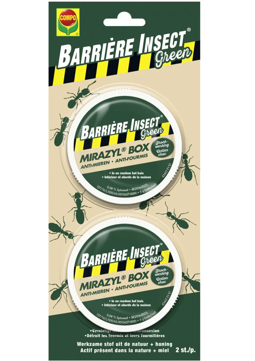 Brico Ongediertebestrijding-Compo Mierenlokdoos Mirazyl Box 2 Stuks
