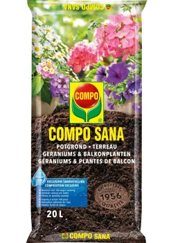 Brico Potgrond-Compo Potgrond Voor Geraniums En Balkonplanten Sana 20L