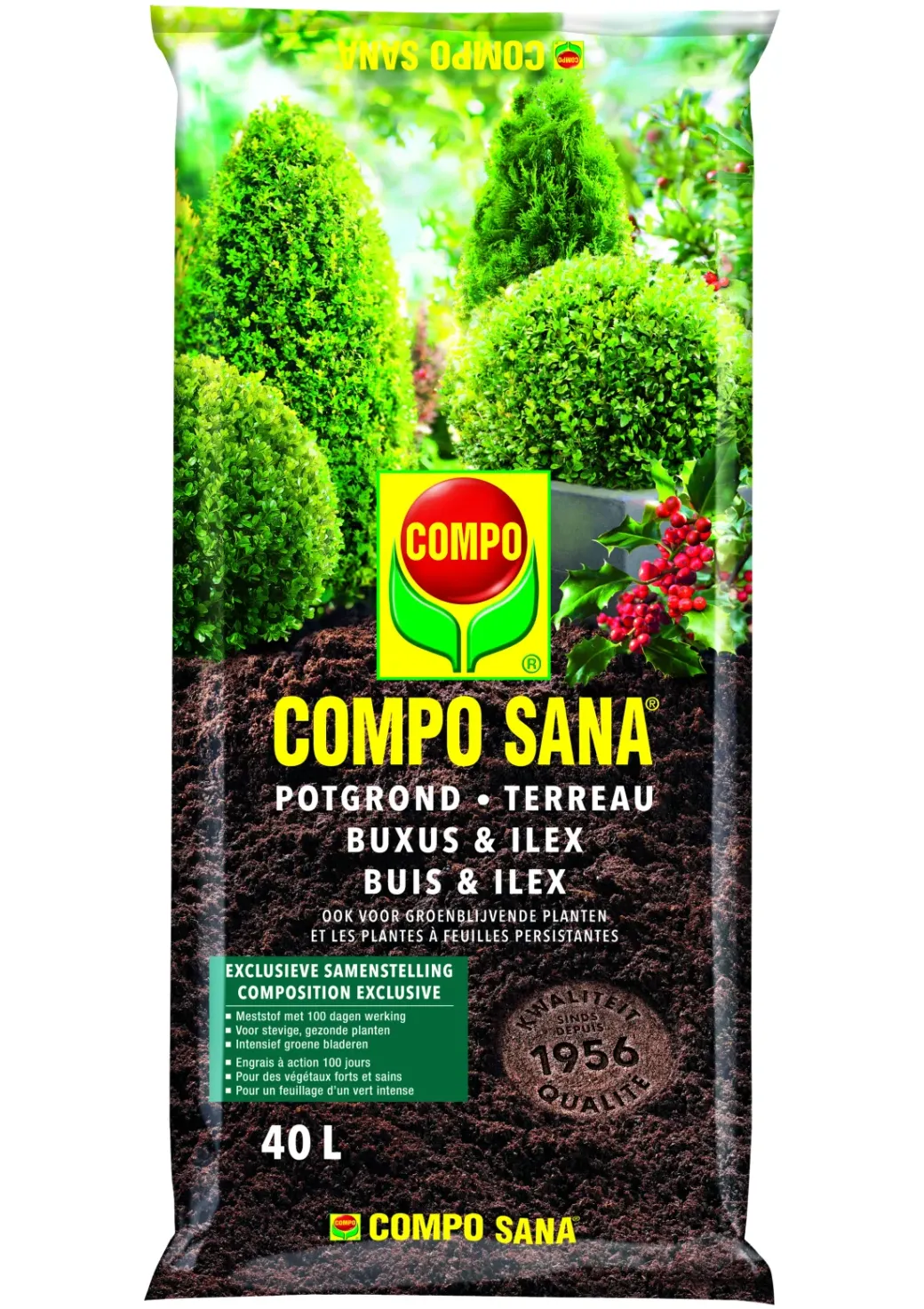 Brico Potgrond-Compo Sana Potgrond Buxus En Ilex 40L