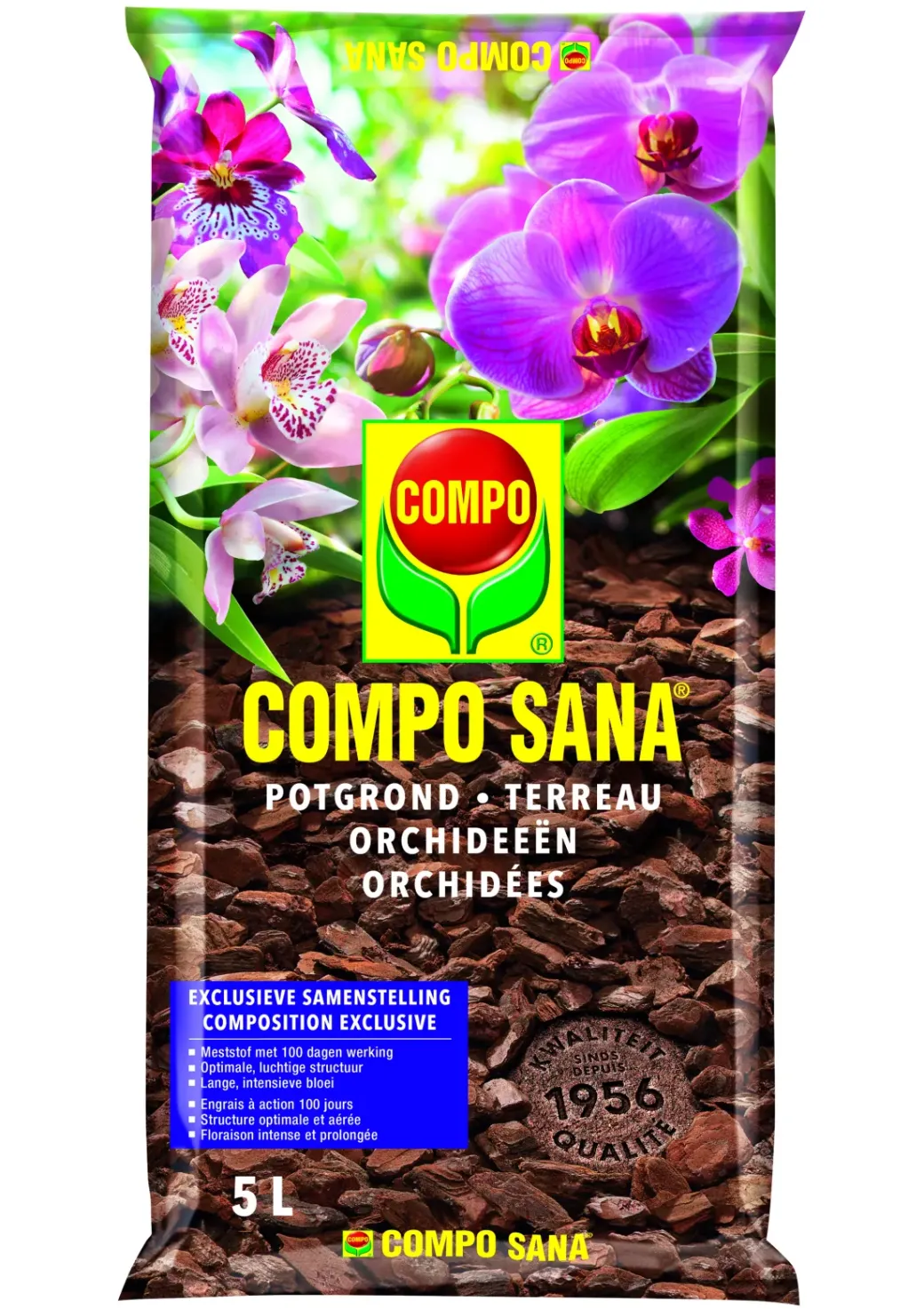 Brico Potgrond-Compo Sana Potgrond Orchideeen 5L