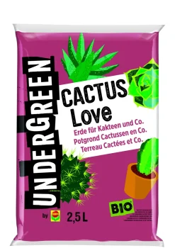 Brico Potgrond-Compo Undergreen Cactus Love Bio Potgrond Cactussen & Vetplanten 2,5L
