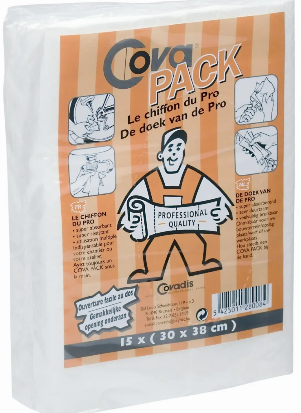 Brico Decoratieve Verf-Covadis Doek Covapack 30X38Cm 15St