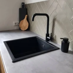 Croom Keukenmengkraan Slyvex Mat Zwart|Brico New