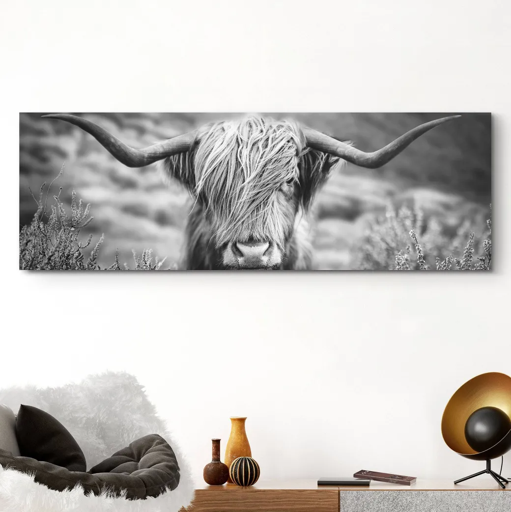 Deco Paneel Schilderij Highlander Schots Mdf 156X52Cm|Brico New
