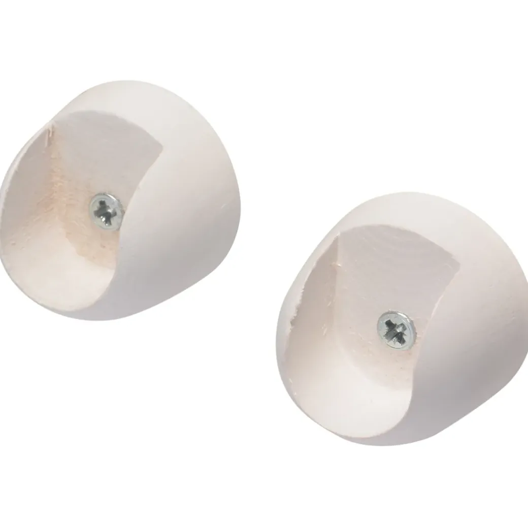 Brico Gordijnrails & Roedes-Decomode Ophangsteunen Gordijnroede Idd Wit 20Mm 2 Stuks