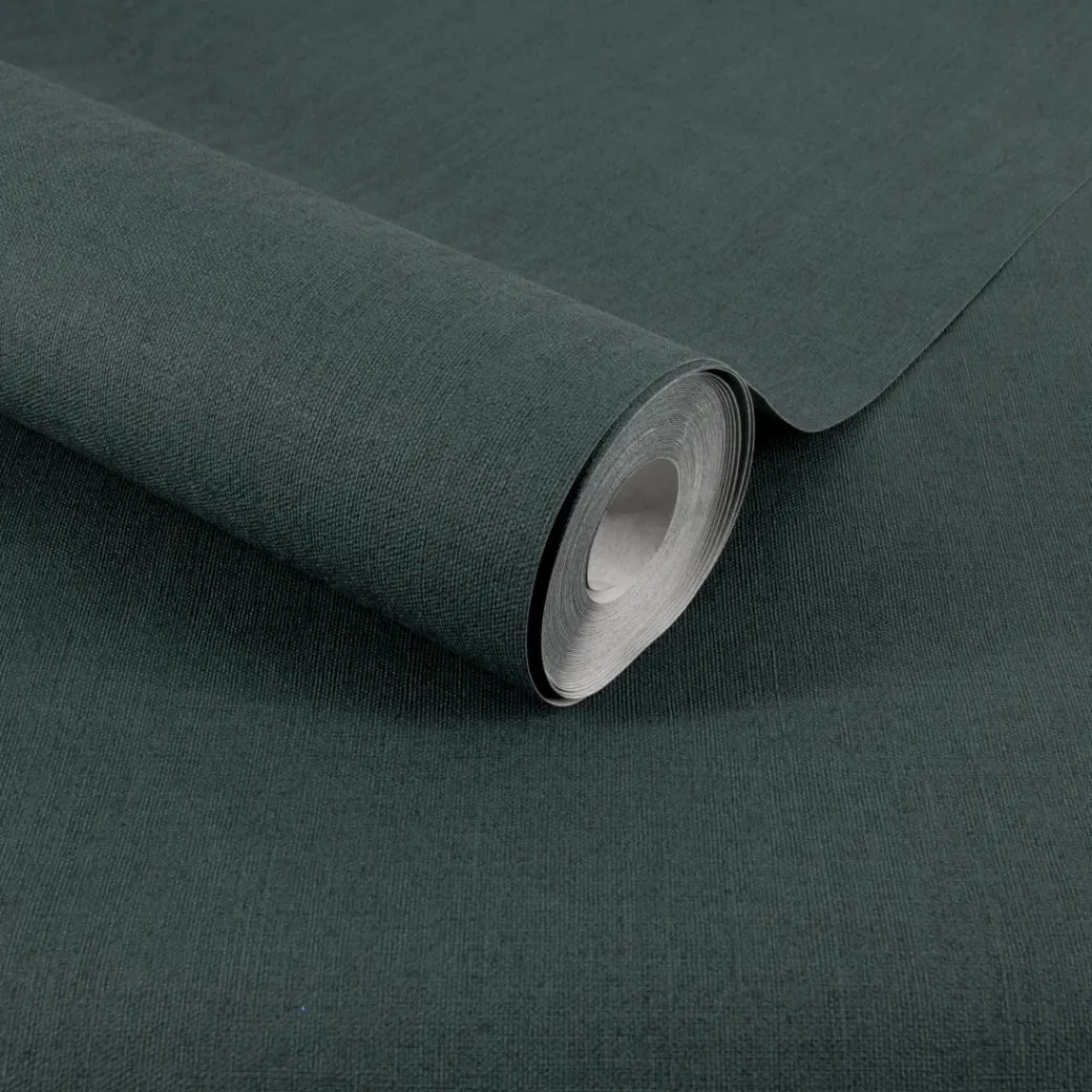 Brico Vliesbehang-Decomode Vliesbehang Basic Textile Groen
