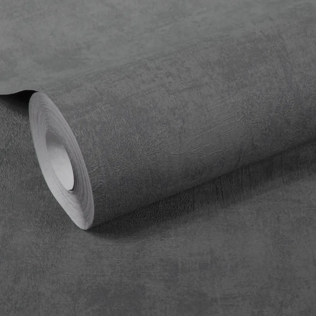 Brico Vliesbehang-Decomode Vliesbehang Concrete Matte Antraciet