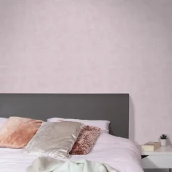 Brico Vliesbehang-Decomode Vliesbehang Concrete Matte Roze