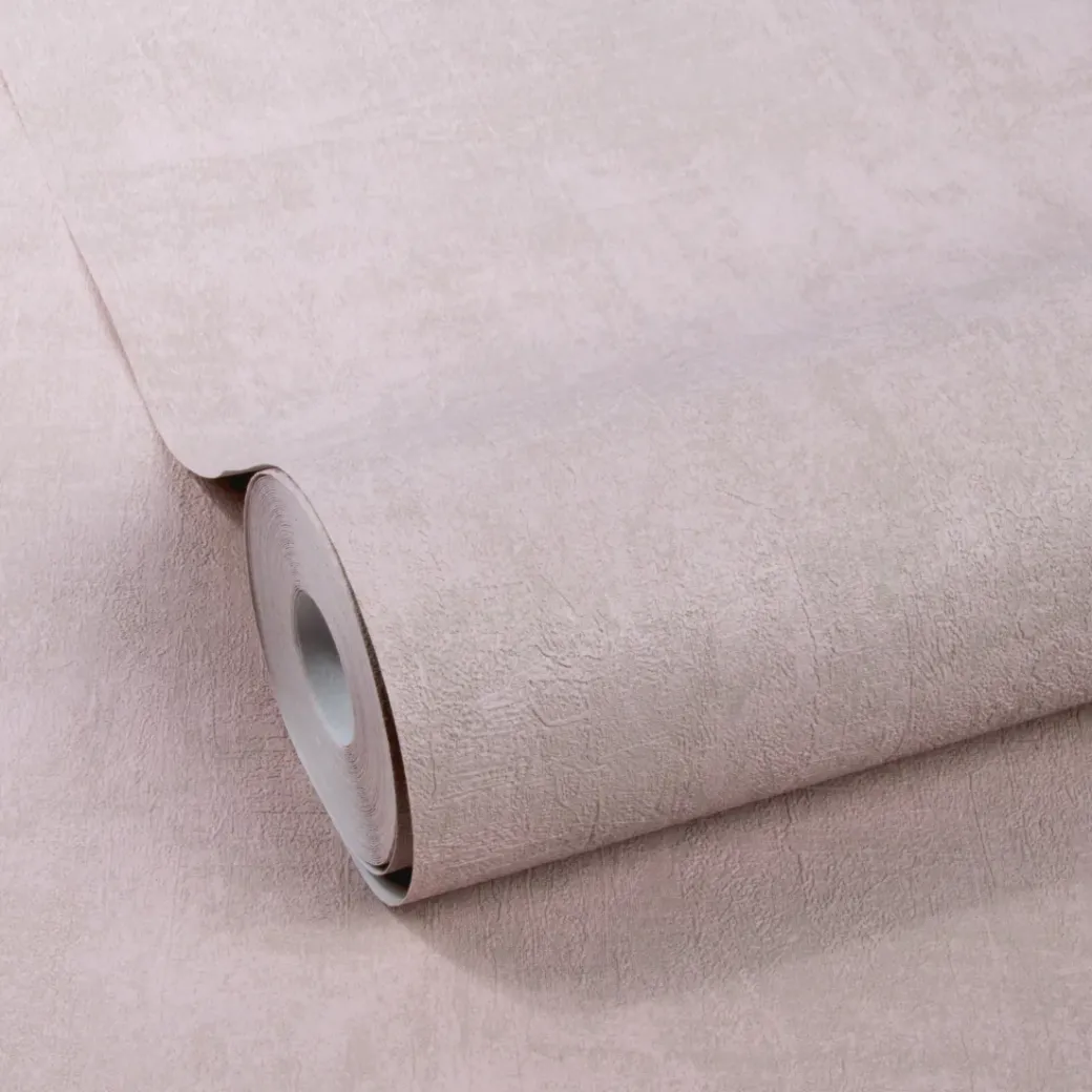 Brico Vliesbehang-Decomode Vliesbehang Concrete Matte Roze