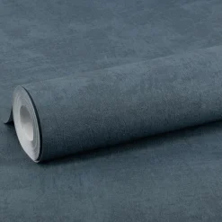 Brico Vliesbehang-Decomode Vliesbehang Concrete Mat Blauw