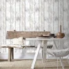 Brico Vliesbehang-Decomode Vliesbehang Hout Wit