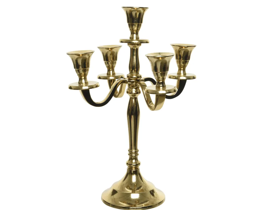 Decoris Kandelaar 29.5Cm Goud|Brico New