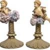 Decoris Kandelaar Polyresin 27Cm Creme|Brico
