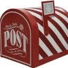 Decoris Postbus North Pole Post Rood-Wit 24Cm|Brico Online