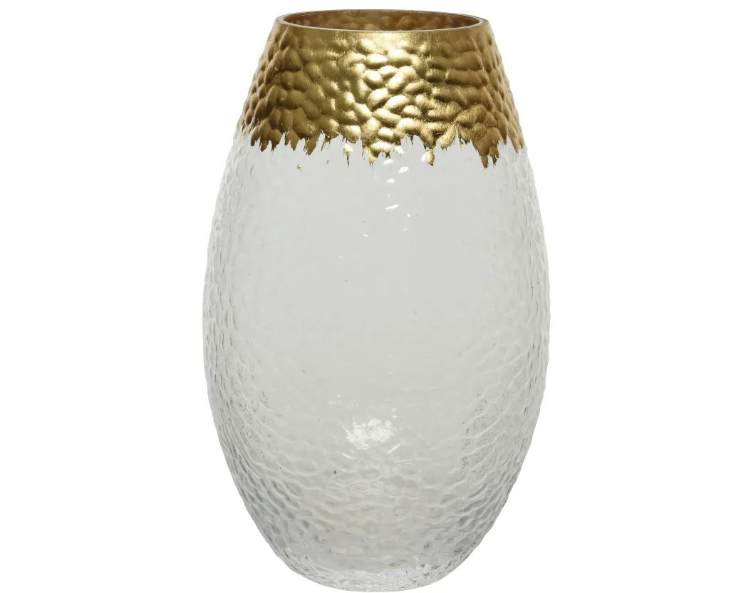 Decoris Vaas Glas 20Cm Goud|Brico Discount
