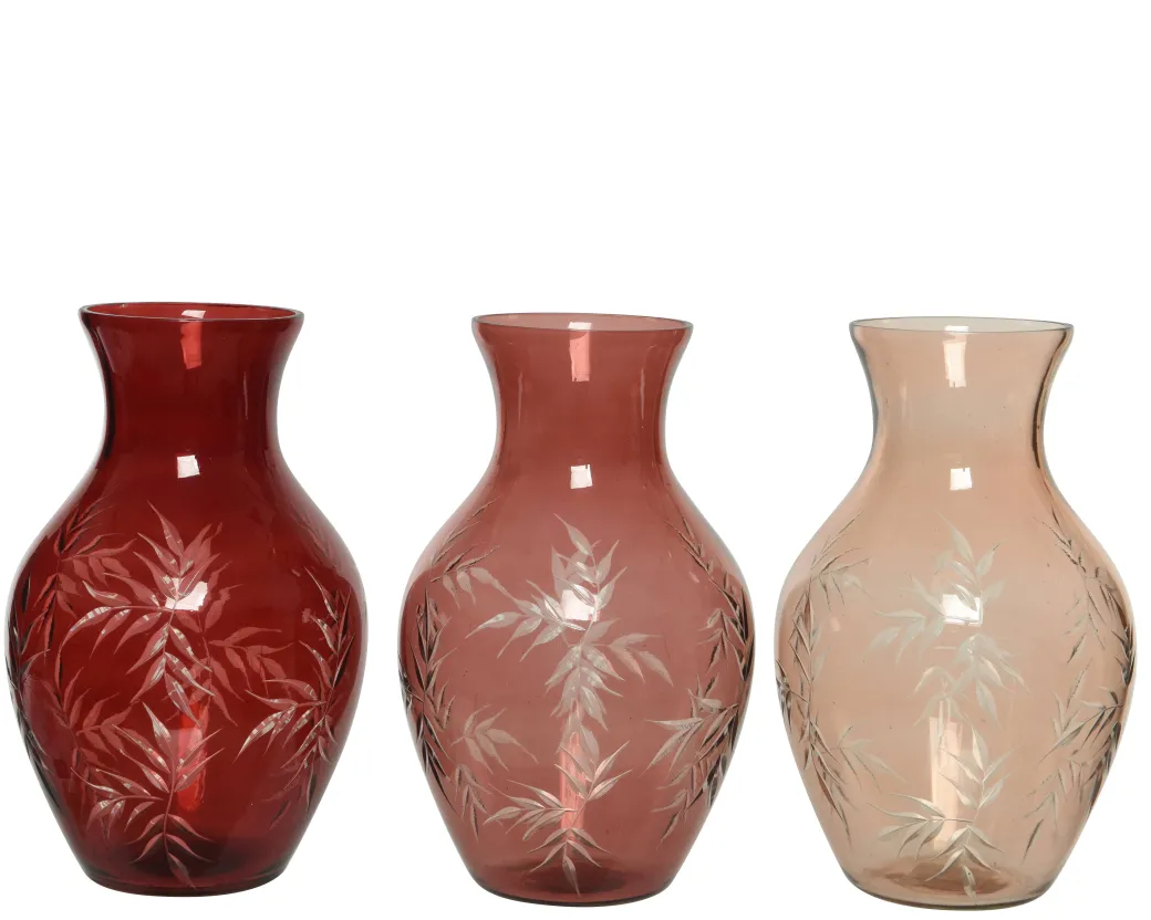 Decoris Vaas Mahonie Glas 23Cm 1 St|Brico Sale