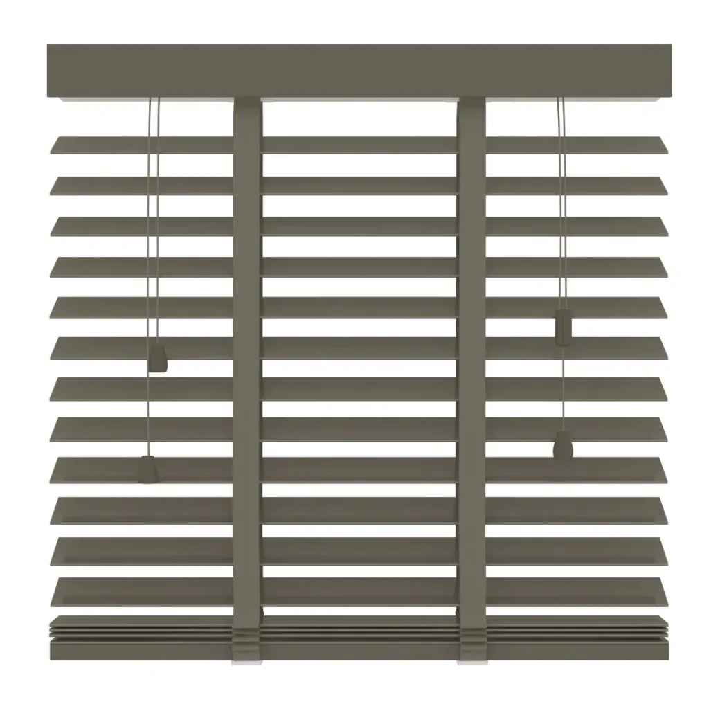 Brico Jaloezieen-Decosol 946 Horizontale Jaloezie Hout Taupe 80X130Cm