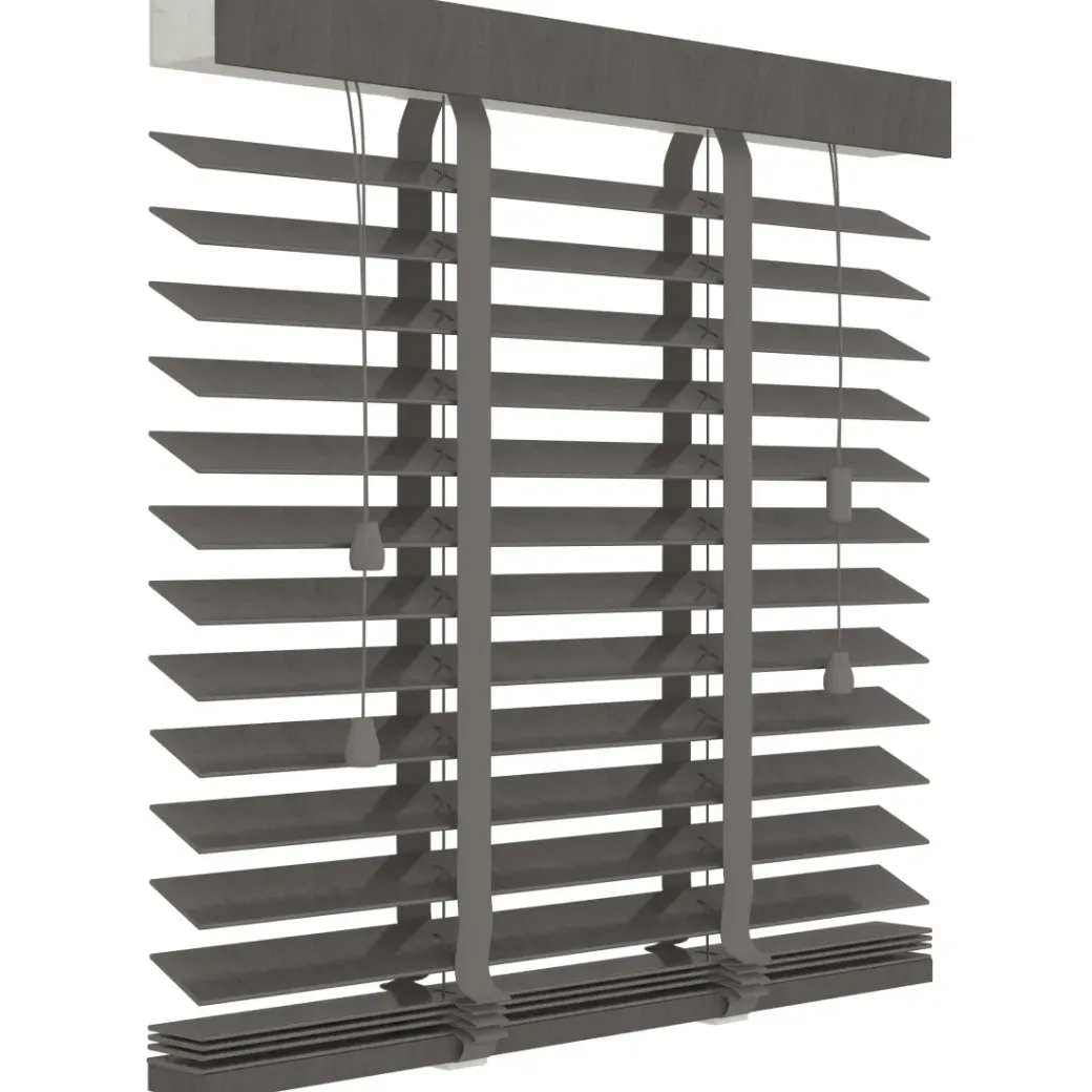 Brico Jaloezieen-Decosol 962 Horizontale Jaloezie Deluxe Hout Donkerbruin 100X180Cm