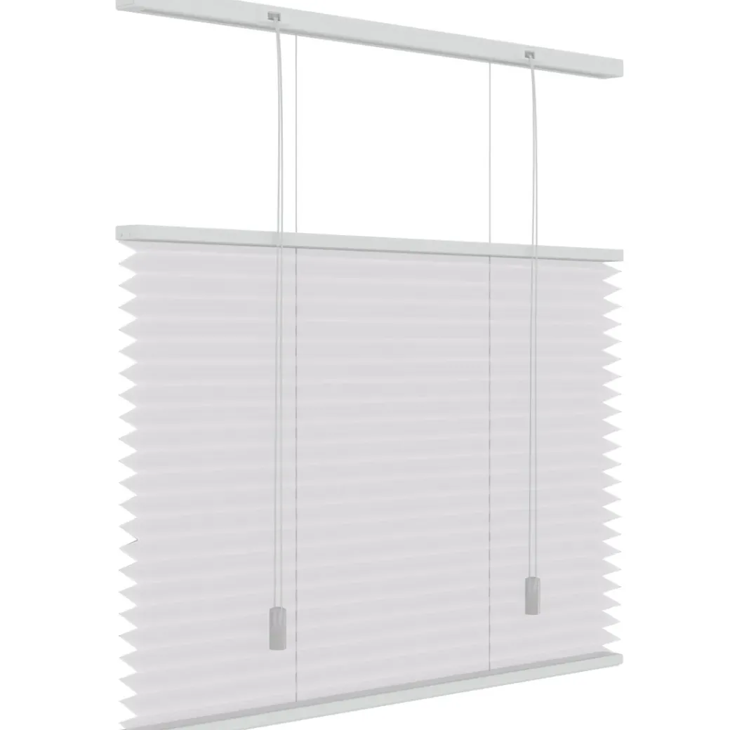 Brico Plissegordijnen-Decosol 6010 Plissegordijn Lichtdoorlatend Wit 140X180Cm