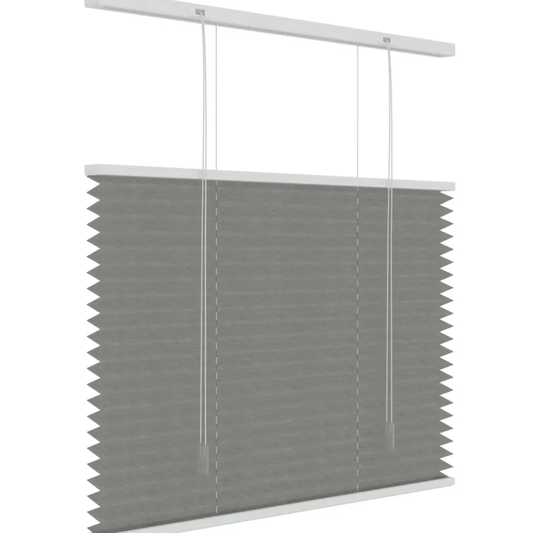 Brico Plissegordijnen-Decosol 6012 Plissegordijn Lichtdoorlatend Grijs 120X180Cm