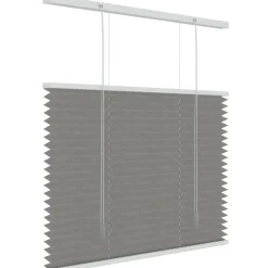 Brico Plissegordijnen-Decosol 6012 Plissegordijn Lichtdoorlatend Grijs 200X180Cm