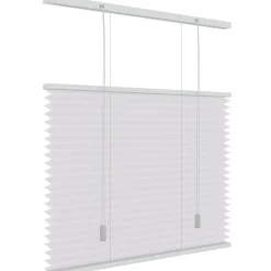 Brico Plissegordijnen-Decosol 6012 Plissegordijn Lichtdoorlatend Wit 80X220Cm