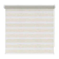 Brico Duo Rolgordijn-Decosol 4328 Roljaloezie Lichtdoorlatend Wit Linnen 150X210Cm