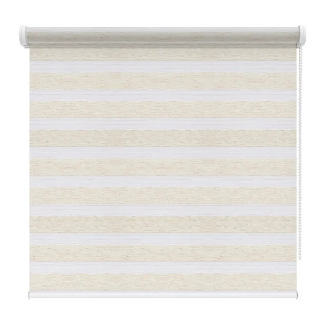 Brico Duo Rolgordijn-Decosol 4328 Roljaloezie Lichtdoorlatend Wit Linnen 150X210Cm
